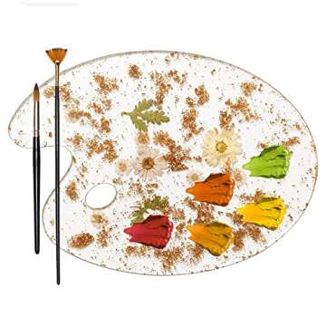 Novelty Botanical Painting Palettes, Artist by Gute - Artists Colorful Paint Tray Pad Holder for Mix...