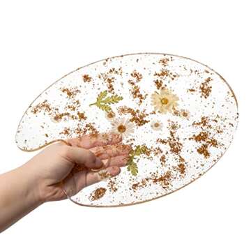 Novelty Botanical Painting Palettes, Artist by Gute - Artists Colorful Paint Tray Pad Holder for Mixing Colors Artists, Students & Perfect for Oil, Watercolor & Acrylic Paints Art Tools