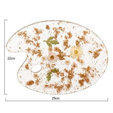 Novelty Botanical Painting Palettes, Artist by Gute - Artists Colorful Paint Tray Pad Holder for Mixing Colors Artists, Students & Perfect for Oil, Watercolor & Acrylic Paints Art Tools