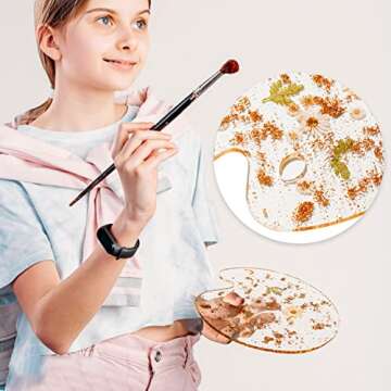 Novelty Botanical Painting Palettes, Artist by Gute - Artists Colorful Paint Tray Pad Holder for Mixing Colors Artists, Students & Perfect for Oil, Watercolor & Acrylic Paints Art Tools