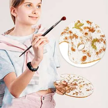 Novelty Botanical Painting Palettes, Artist by Gute - Artists Colorful Paint Tray Pad Holder for Mixing Colors Artists, Students & Perfect for Oil, Watercolor & Acrylic Paints Art Tools