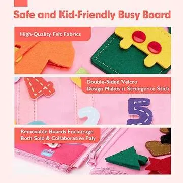 hahaland Busy Book for Toddlers Boys Girls Montessori Toys for 3+ Year Old Preschool Educational Learning Activities Toddler Travel Toys for Ages 2-4 with Life Skill Number Color Weather