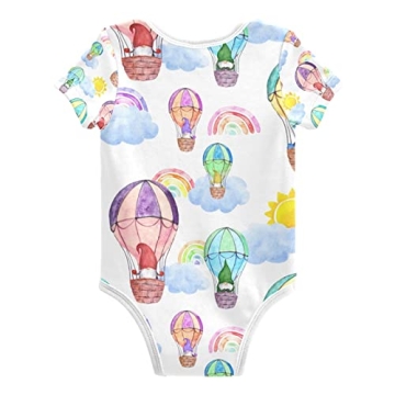 vvfelixl Gnomes Hot Air Balloons Infant Bodysuit 0-3M