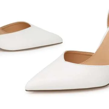 Elegant Trary White Heels for Women | Stylish Comfort in Pumps