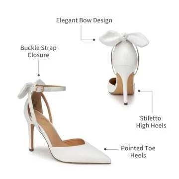 Elegant Trary White Heels for Women | Stylish Comfort in Pumps