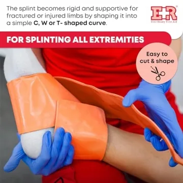 Ever Ready First Aid Universal Aluminum Splint, 24 Inch Rolled - 3 Pack