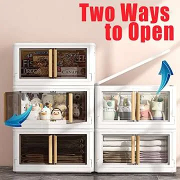 KHNR 78 Quart Stackable Storage Bins with Lids