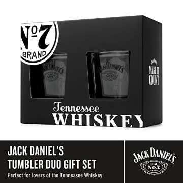 Jack Daniels Whiskey Glasses Set - Premium Gift for Men
