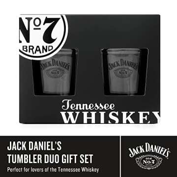 Jack Daniels Whiskey Glasses Set - Premium Gift for Men
