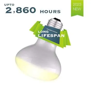 ReptiKing Reptile Heat Bulb Lamp, 2-Pack 100W Daylight Basking Spot, Bearded Dragon/Turtle/Lzard/Gecko Light Bulb, UVA Heat Lamp, Basking Light for Reptiles