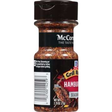 McCormick Grill Mates Hamburger Seasoning For Bold Flavor