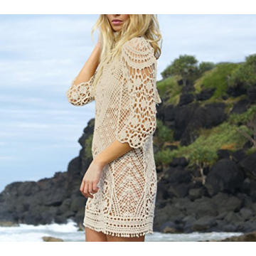 Jeasona Women’s Crochet Beach Cover-Up for Summer Style