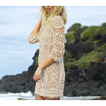 Jeasona Women’s Crochet Beach Cover-Up for Summer Style
