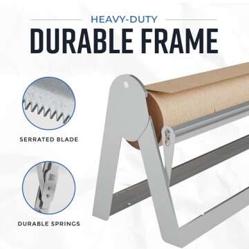 Bryco Goods Paper Roll Dispenser and Cutter for Crafts