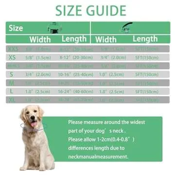 Maiiu Reflective Dog Collar & Leash for Safe Walks