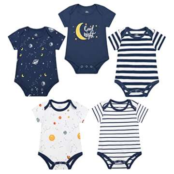 ABeCue Layette Essentials Set for Newborn Baby Boy Infant Clothes Gift Set Dark Blue 3, 3-6 Months