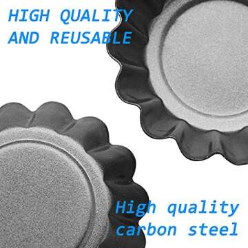 DaKuan 12 Packs Egg Tart Mold for Baking Delights