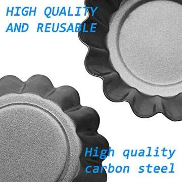 DaKuan 12 Packs Egg Tart Mold for Baking Delights