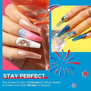 MEFA 20+3 Gel Nail Polish Set with Trendy Colors and Top Coats