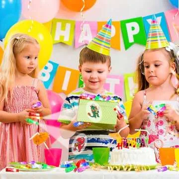 32 Finger Lights Dinosaur Party Favors Birthday Decorations, Goodie Bags Pinata Stocking Stuffers Fillers Dinosaur Toys Bulk Christmas Stuff for Kids 3 4 5 7 Light Up Party Supplies Classroom Prizes