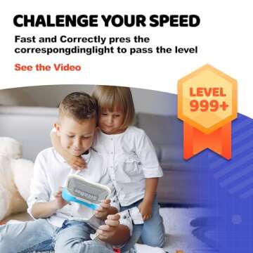 Sienbor Fast Push Game 4 Modes Screen Handheld Dance Game Machine, Memory Training Games Toy, Girl ADHD Toys,Birthday Gifts for Boys Girls，Fidget Games Toys for Boys