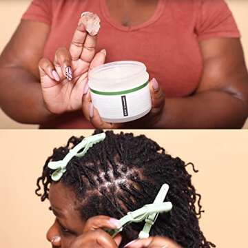 NaturAll Twisting, Hair Styling Paste, 8 Fluid Ounces - Sulfate-Free Braiding Gel for Coily Hair, Pe...