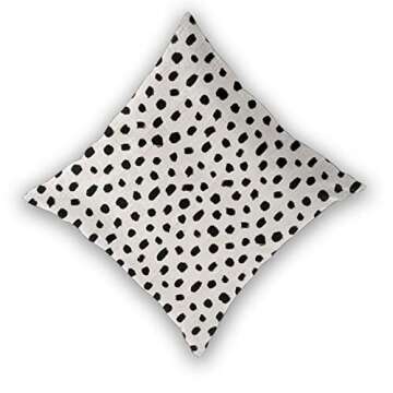 BETGINY Boho Pillow Covers 20x20, Polka Dot Outdoor Decorative Throw Pillows for Bed, Vintage Black ...