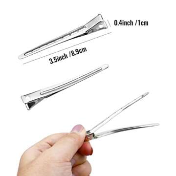 25 Pcs Metal Duck Bill Hair Clips for Effortless Styling and Sectioning
