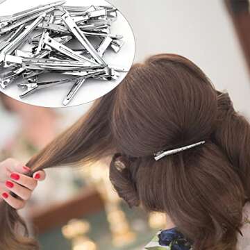 25 Pcs Durable Duck Bill Hair Clips for Comfortable Styling
