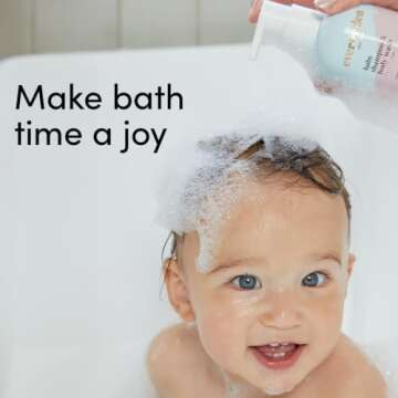 Evereden Baby Shampoo & Body Wash 2-in-1, 8.5 fl oz | Gentle, Non-Toxic, Fragrance-Free, Hydrating Formula for Sensitive Skin