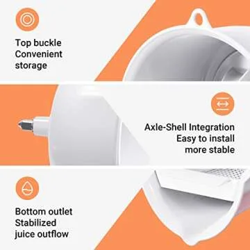 Juicer Attachment for Kitchenaid Stand Mixer with 2 Size Reamer, Citrus Squeezer for Kitchenaid Juicer Attachment, Juicer for Kitchen Aid Accessories and Attachments