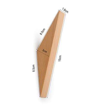 Elegant Beech Wood Wall Hooks for Home Organization