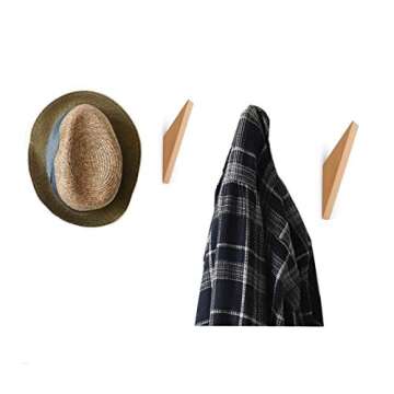 Elegant Beech Wood Wall Hooks for Home Organization