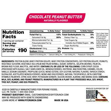 FITCRUNCH Snack Size Protein Bars, 6-Layer Baked Bar, 3g of Sugar & Soft Cake Core (18 Bars, Peanut Butter)