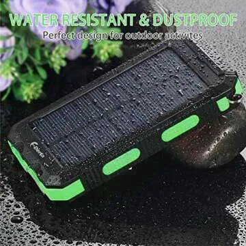 F.DORLA 20000mAh Solar Charger - Water Resistant Power Bank
