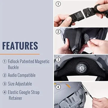 TurboSke Ski Helmet with Ventilation and Audio Capabilities