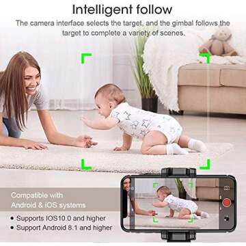 Auto Smart Motion Tracking Phone Mount for Stunning Shots