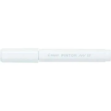 PILOT Pintor Extra Fine Line Bullet Point Marker 2.3mm Tip- Black and White (Pack of 2)