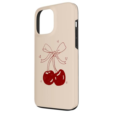 iPhone 13 Pro Max Cherry Bow Case Durable Stylish
