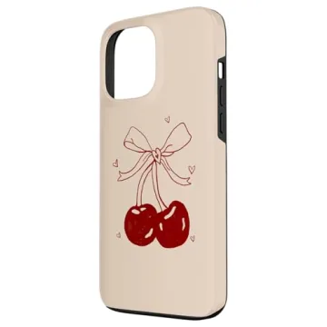 iPhone 13 Pro Max Cherry Bow Case Durable Stylish