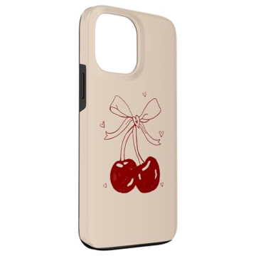 iPhone 13 Pro Max Cherry Bow Case Durable Stylish