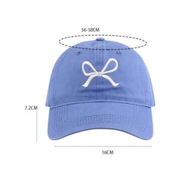 Trendy Bow-Tie Baseball Cap for Women - Sun Protection Hat