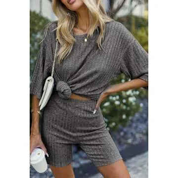 Ekouaer 2 Piece Lounge Sets Pajamas for Comfy Style