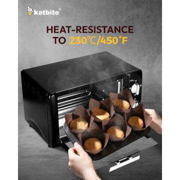 Katbite 200 PCS Tulip Cupcake Liners for Elegant Baking