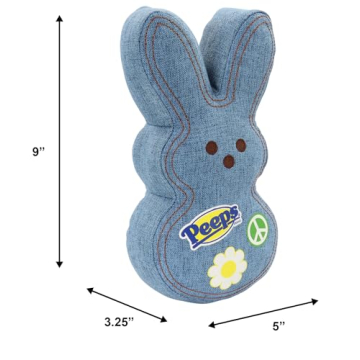 Animal Adventure Shaggy Bunny Peeps 9" Blue Plush Toy