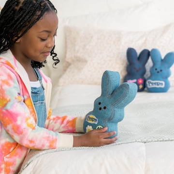 Animal Adventure Shaggy Bunny Peeps 9" Blue Plush Toy
