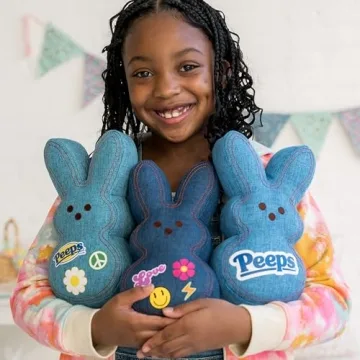Animal Adventure Shaggy Bunny Peeps 9" Blue Plush Toy