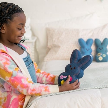 Animal Adventure Shaggy Bunny Peeps 9" Blue Plush Toy