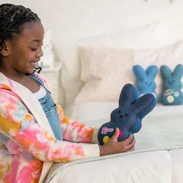 Animal Adventure Shaggy Bunny Peeps 9" Blue Plush Toy