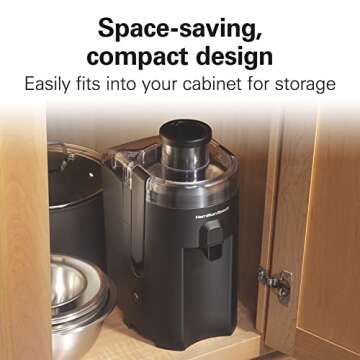 Hamilton Beach HealthSmart Juicer - Compact & Powerful